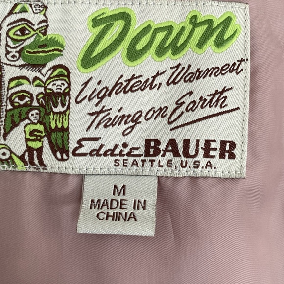 Eddie Bauer Vest Yukon Model Women`s 550 Fill Power Goose Down Puffer Zip M - Picture 7 of 12